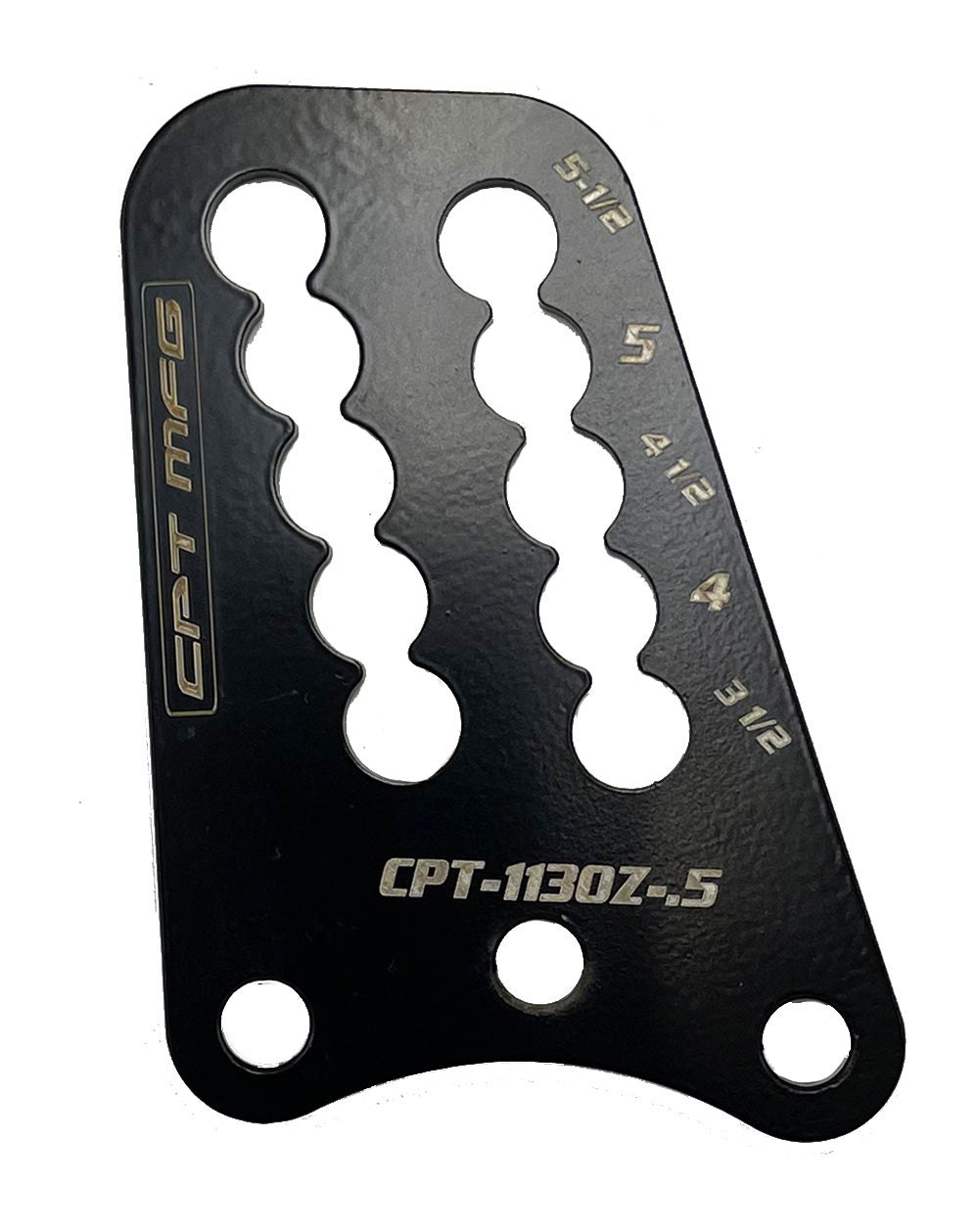 ZERO INDEX TOP PLATE W/ 1/2" HOLES - Part#: CPT-1130Z-.5