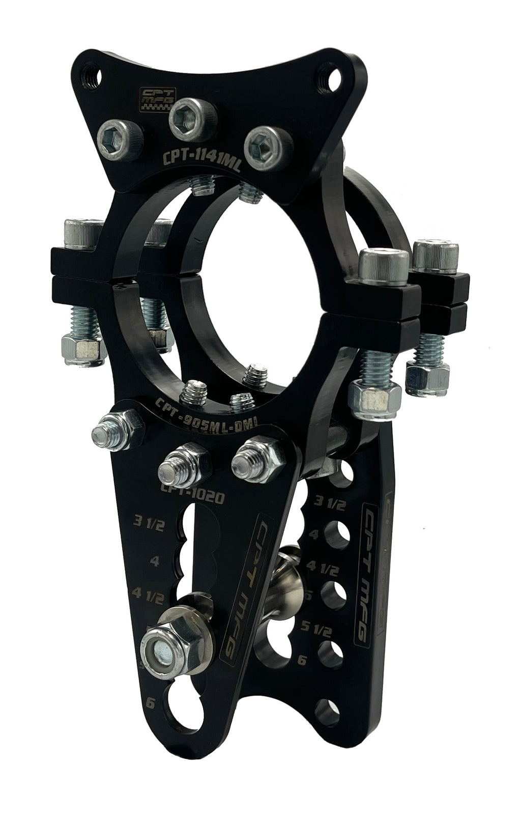 MOD LITE DMI (3-1/2" TUBE) MODULAR HOUSING DOUBLE SHEAR 2 LINK BRACKET W/ CALIPER BRACKET- Part#: CPT-905ML-C-DMI